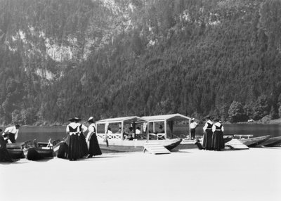 Boats at Konigssee, c.1910 by Jousset